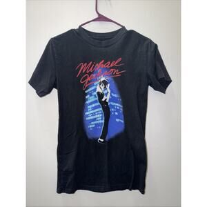 Mighty Fine Michael Jackson Mighty Fine T-Shirt Men's Size M Black XS